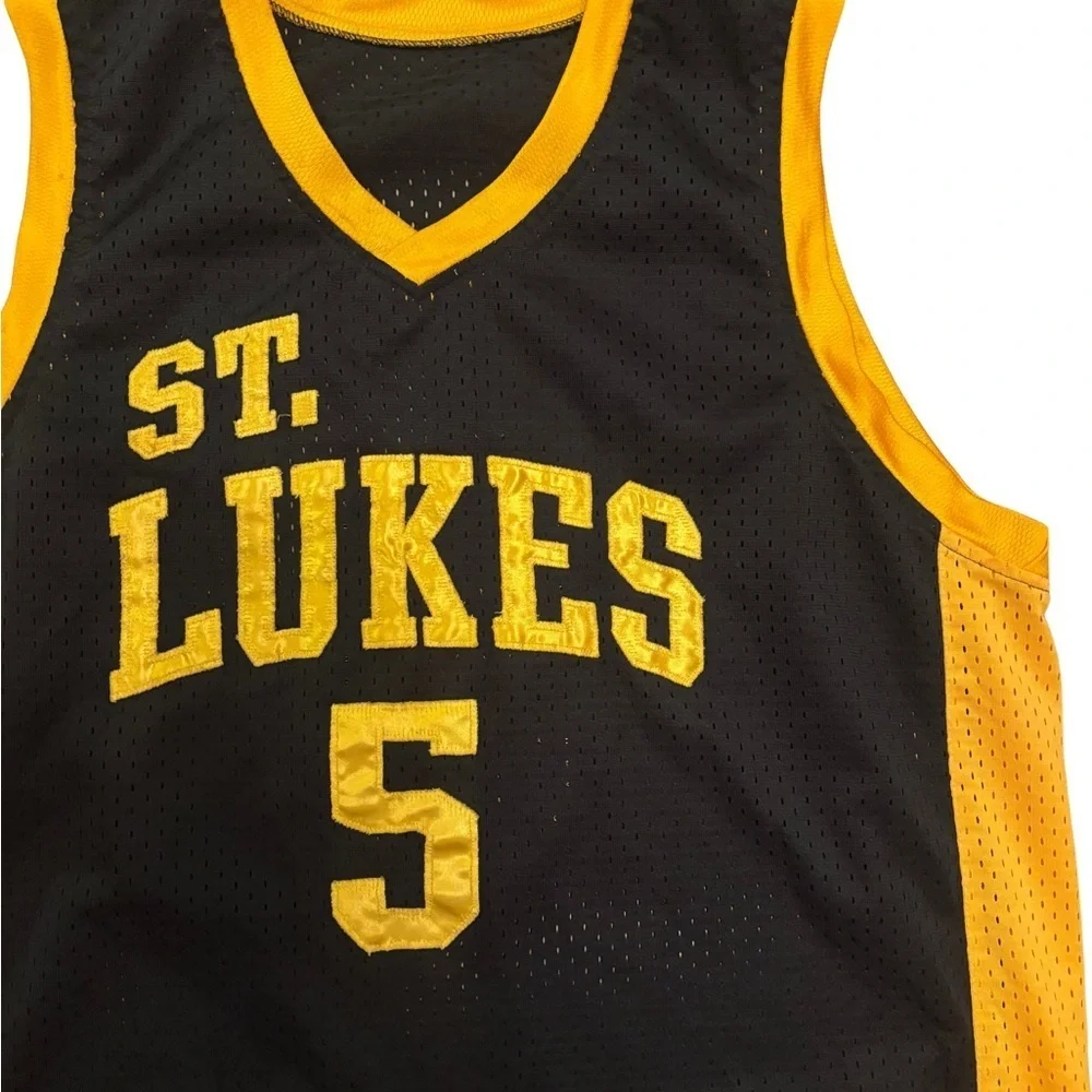 Black and Yellow St. Lukes Basketball Jersey - Picture 3 of 3